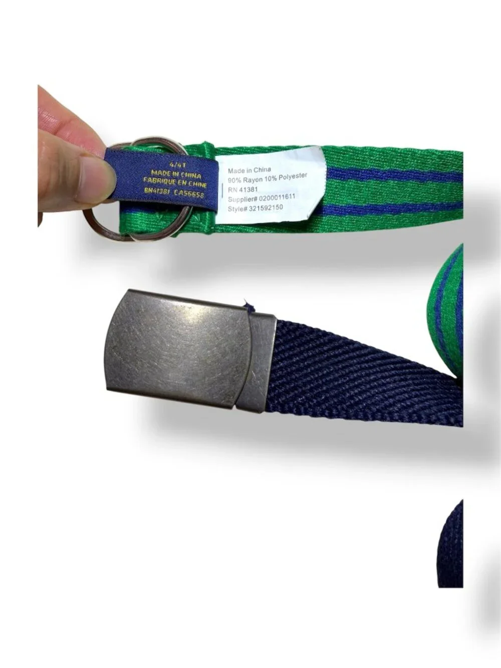 Kids Woven Webbing Belts Lot of 3 Unisex